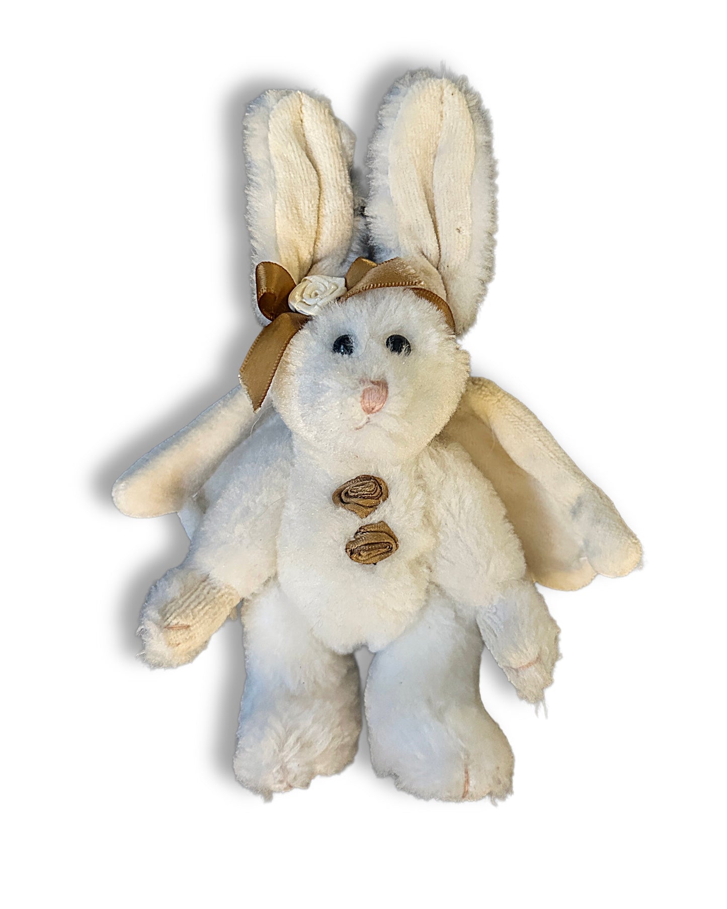 Vintage Movable Bunny Plush Keychain