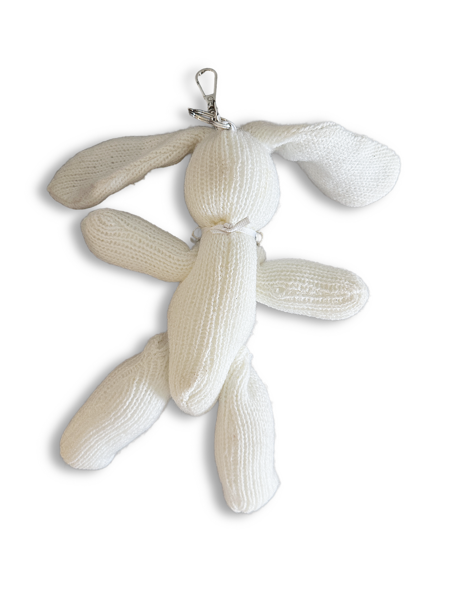 Vintage Lucky Bunny Plush Keychain