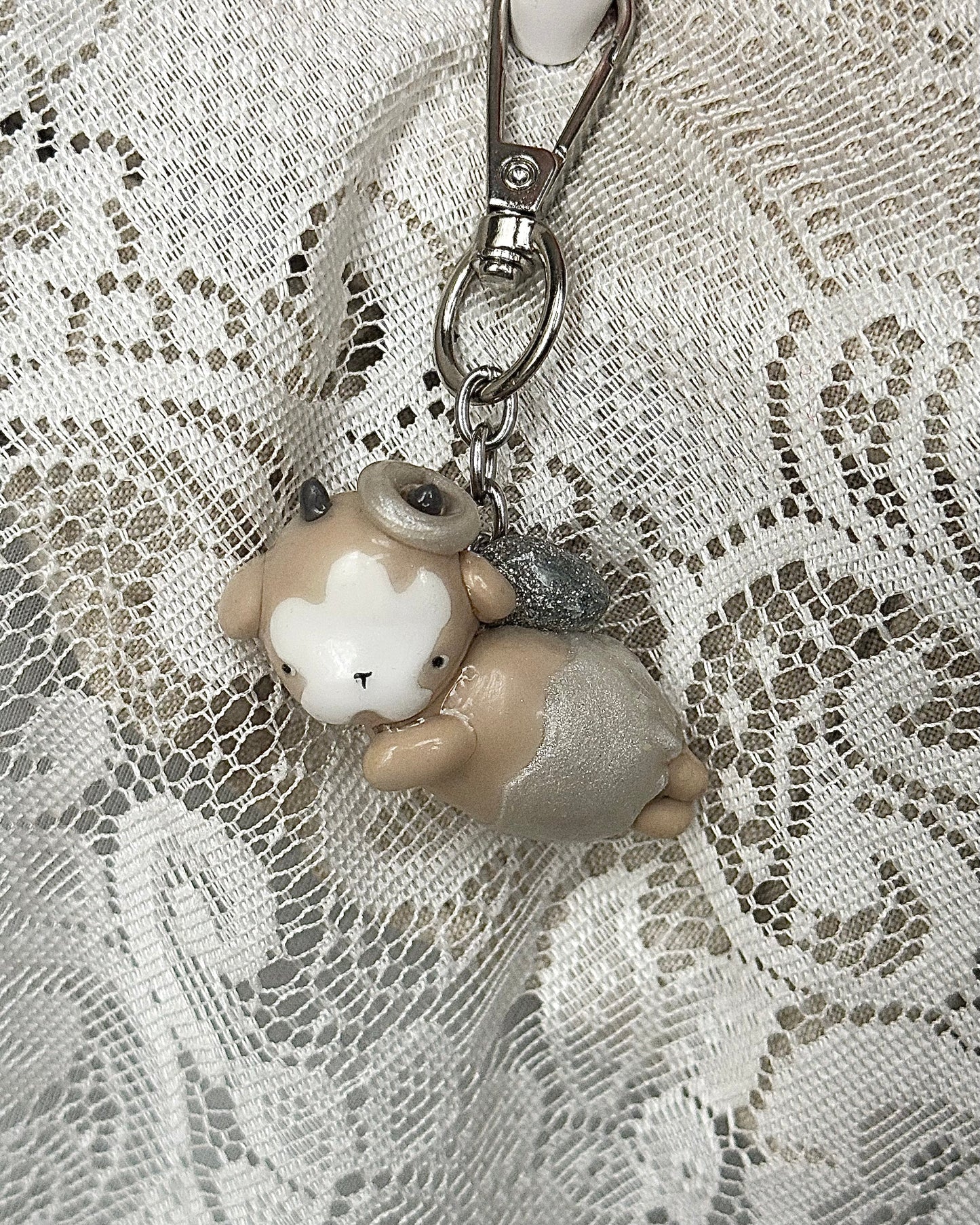 Angel Sheep Keychain