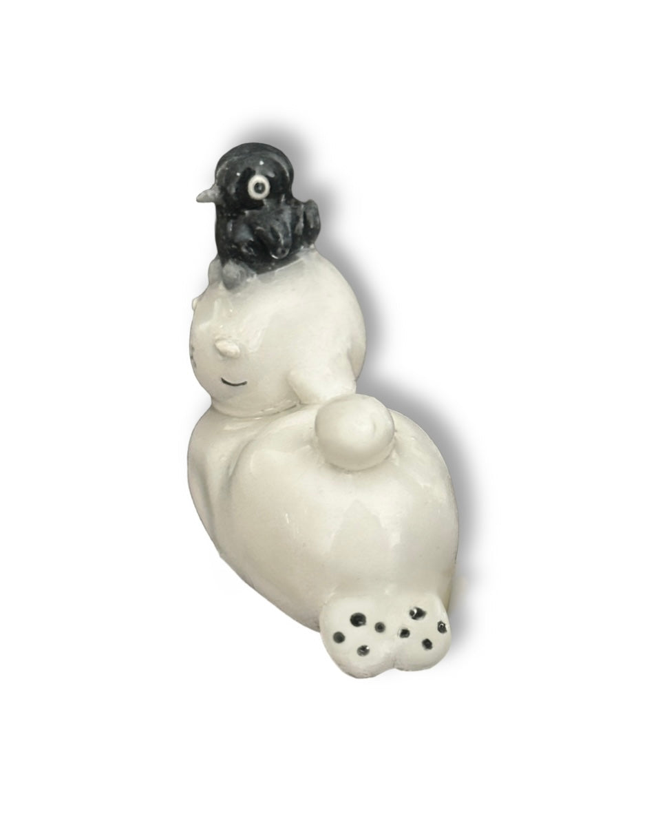 Sleeping Lamb & Crow Friend Trinket