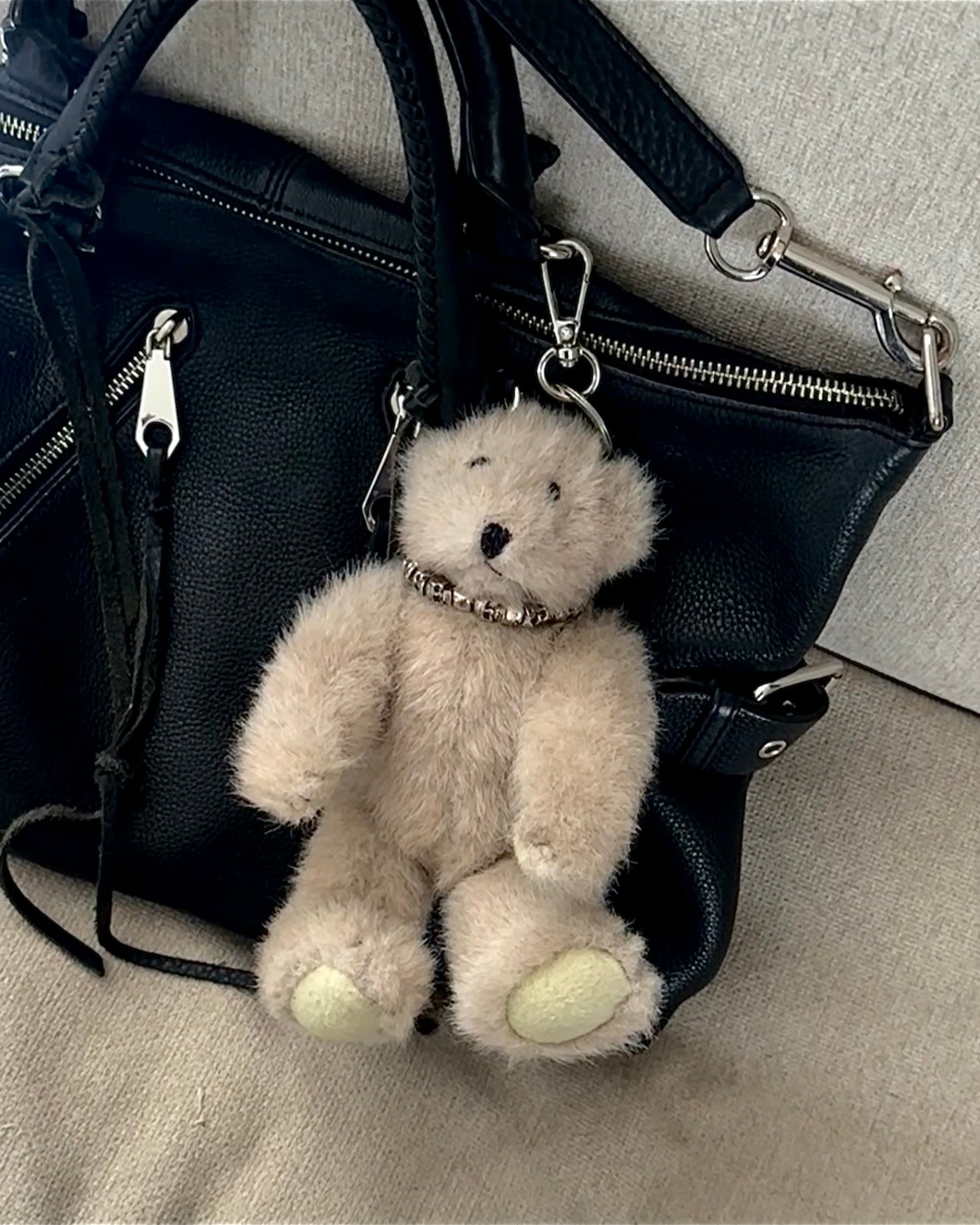 Vintage Movable Bear Keychain