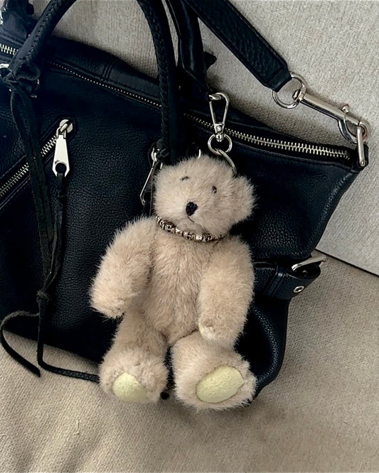 Vintage Movable Bear Keychain